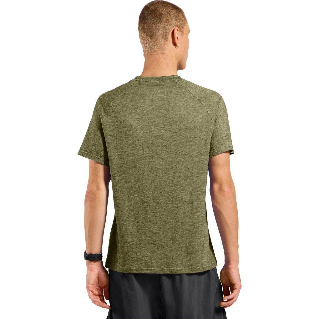 Odlo X-Alp Performance Wool 115 Trail Running T-Shirt Men - guacamole melange