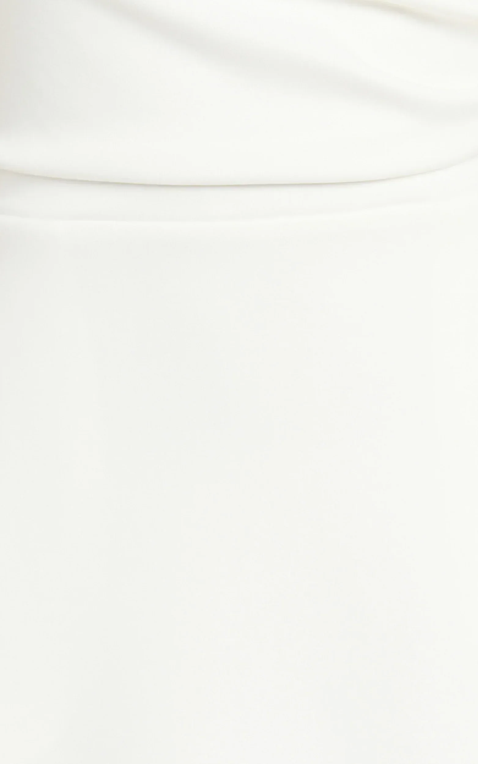Macy Midi Dress High Neck A Line Dress in Off White