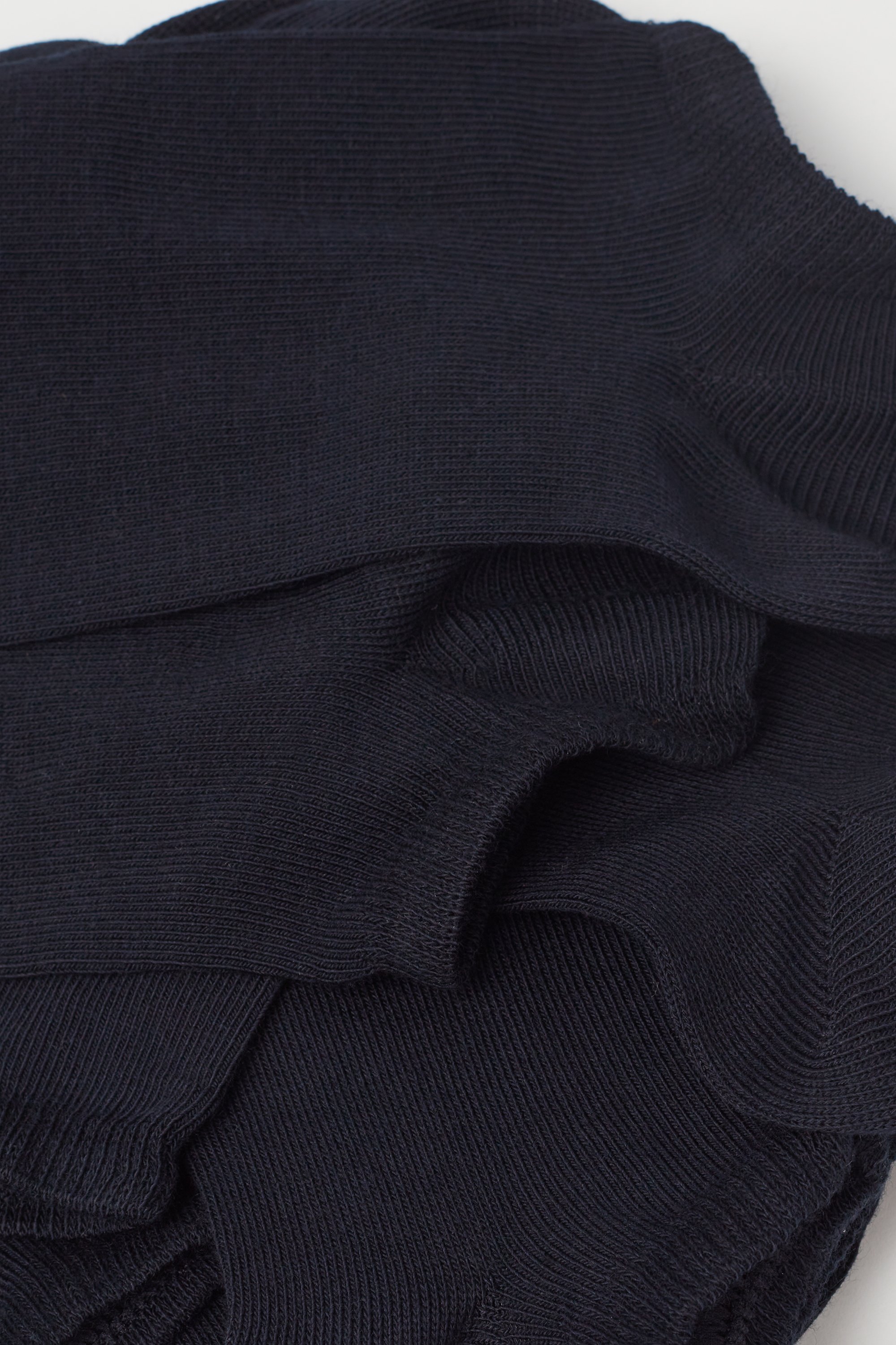 5 Pairs of Unisex Plain Colour Cotton Trainer Socks