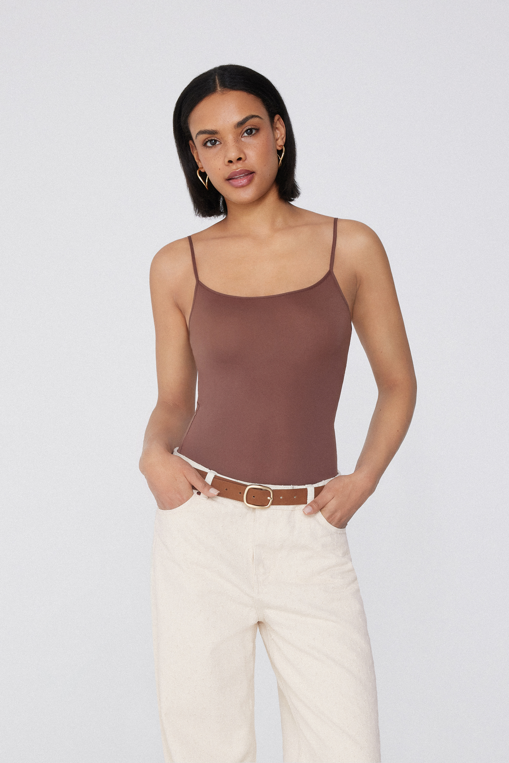 Microfibre Body with Thin Shoulder Straps