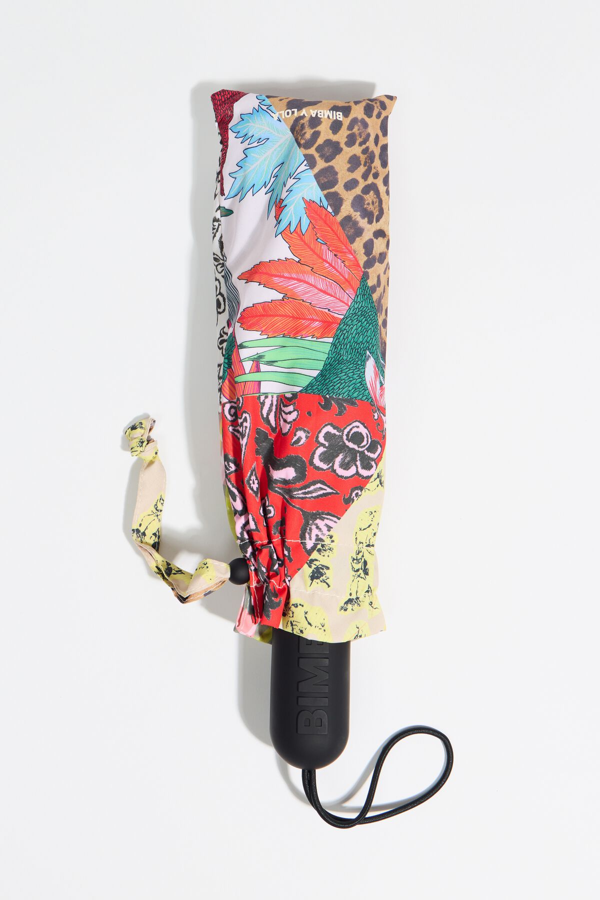 Patchwork print umbrella
