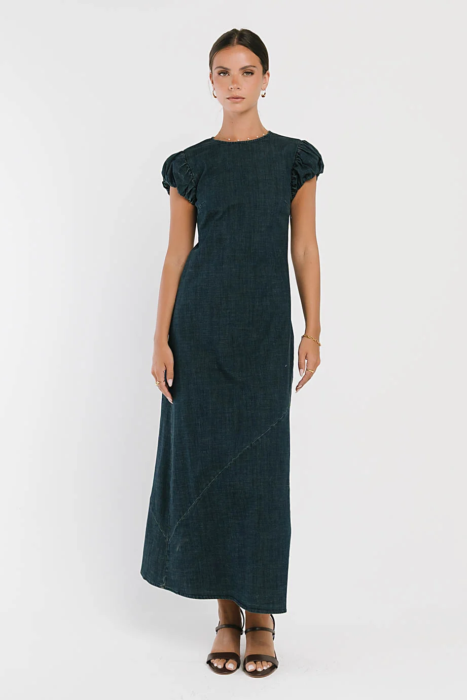 Ellianna Maxi Dress in Denim