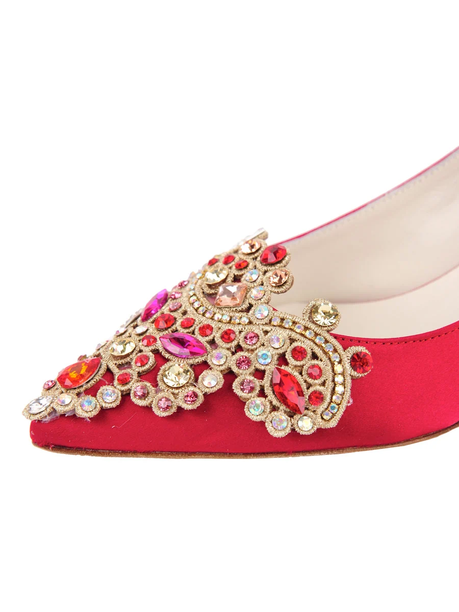 Brinsley Pointed Toe Kitten Heel