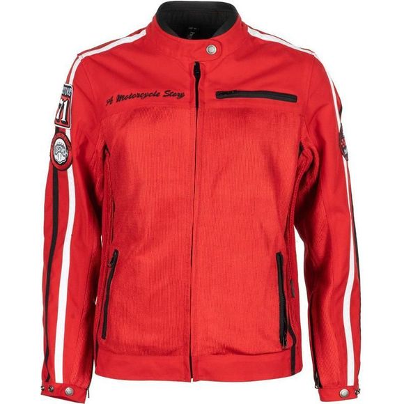 Helstons Queen Mesh Motorcycle Jacket - RedRef: HS0853