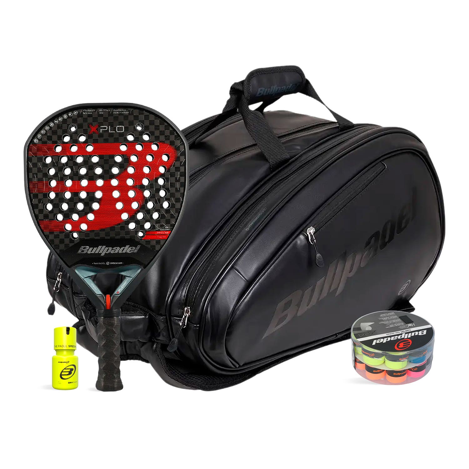 PACK BULLPADEL XPLO AVANT LEATHER 2 DRUM DRY GRIP
