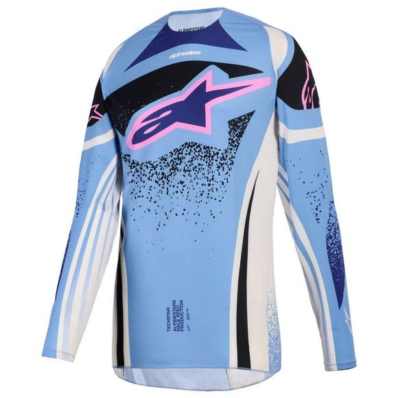 Maillot cross Alpinestars STELLA - TECHSTAR - NOMUR 2025 - Bleu / BlancRef : AP4030