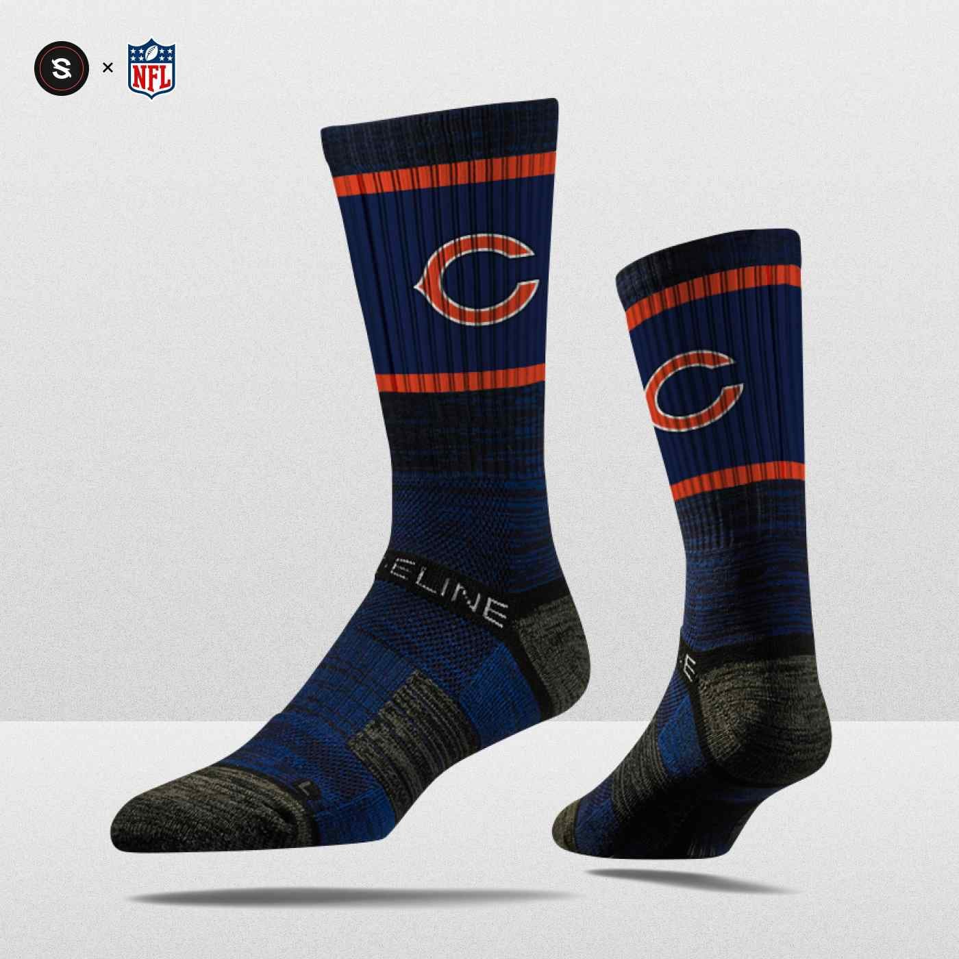 Chicago Bears Strideline Premium NFL Crew Socks