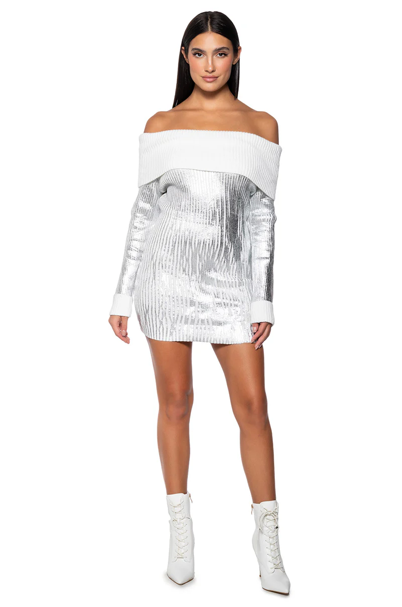 Take Me To Aspen Knit Mini Dress