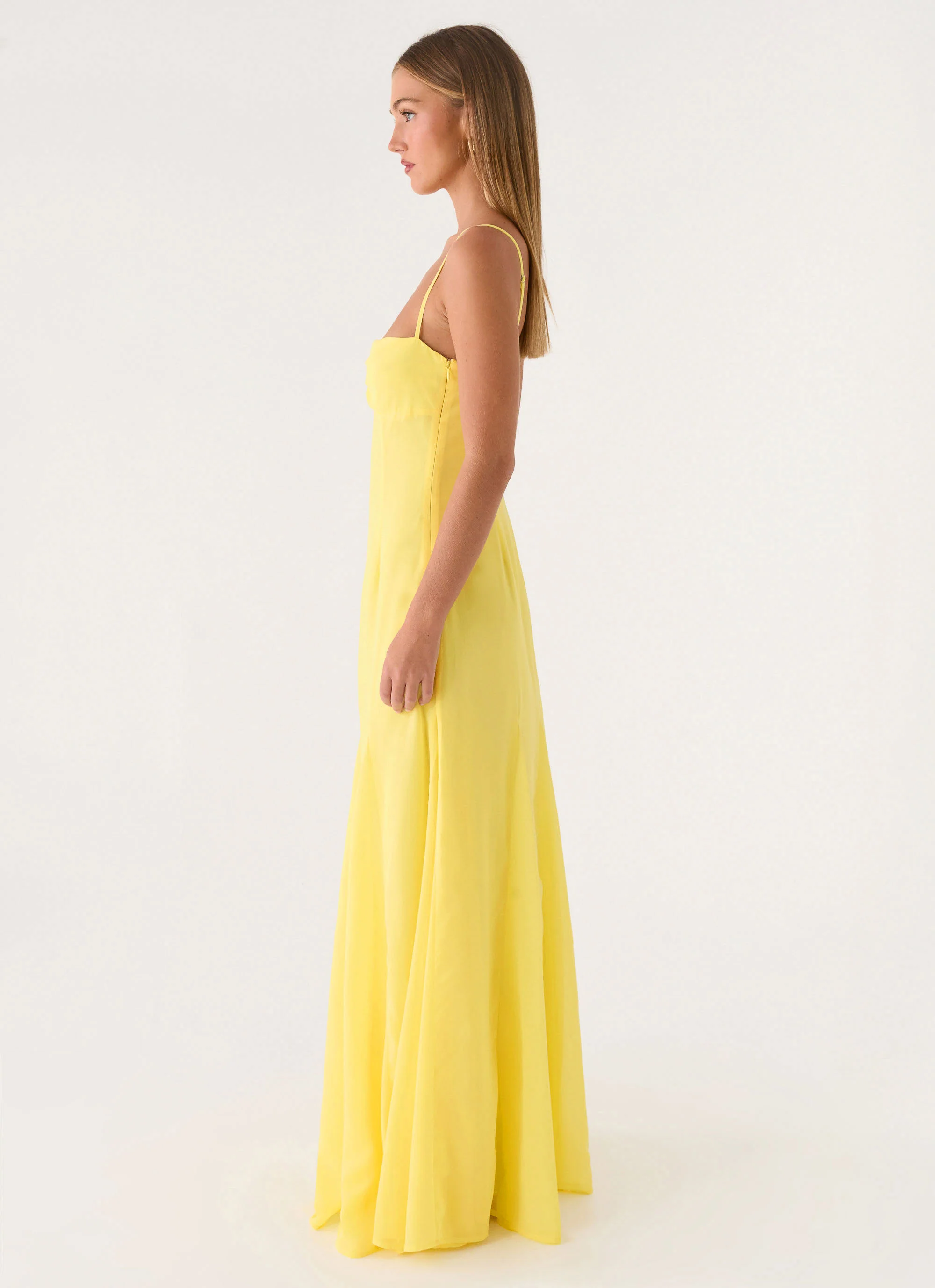 Carlin Maxi Dress - Bright Lemon