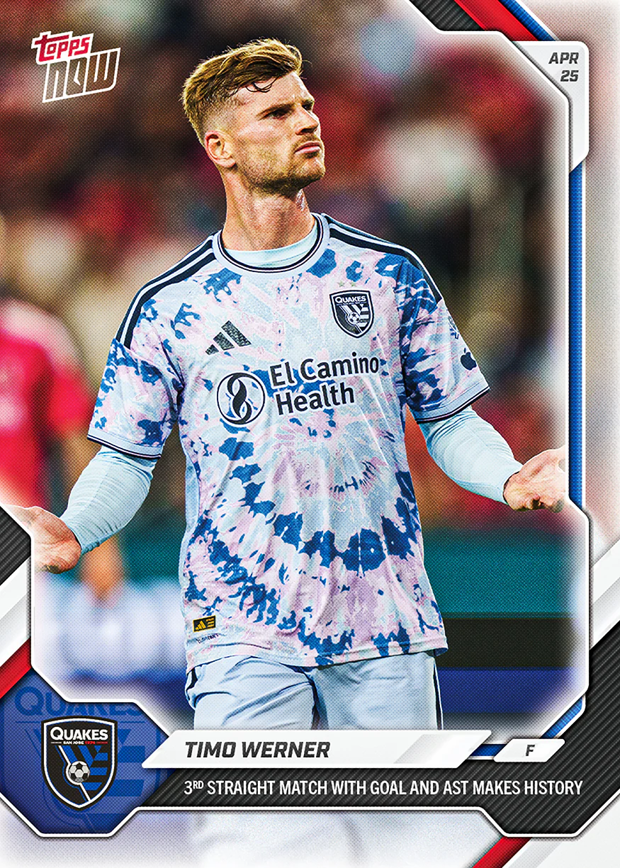 Timo Werner - 2026 MLS Topps NOW® - Card 32 - PR: 221