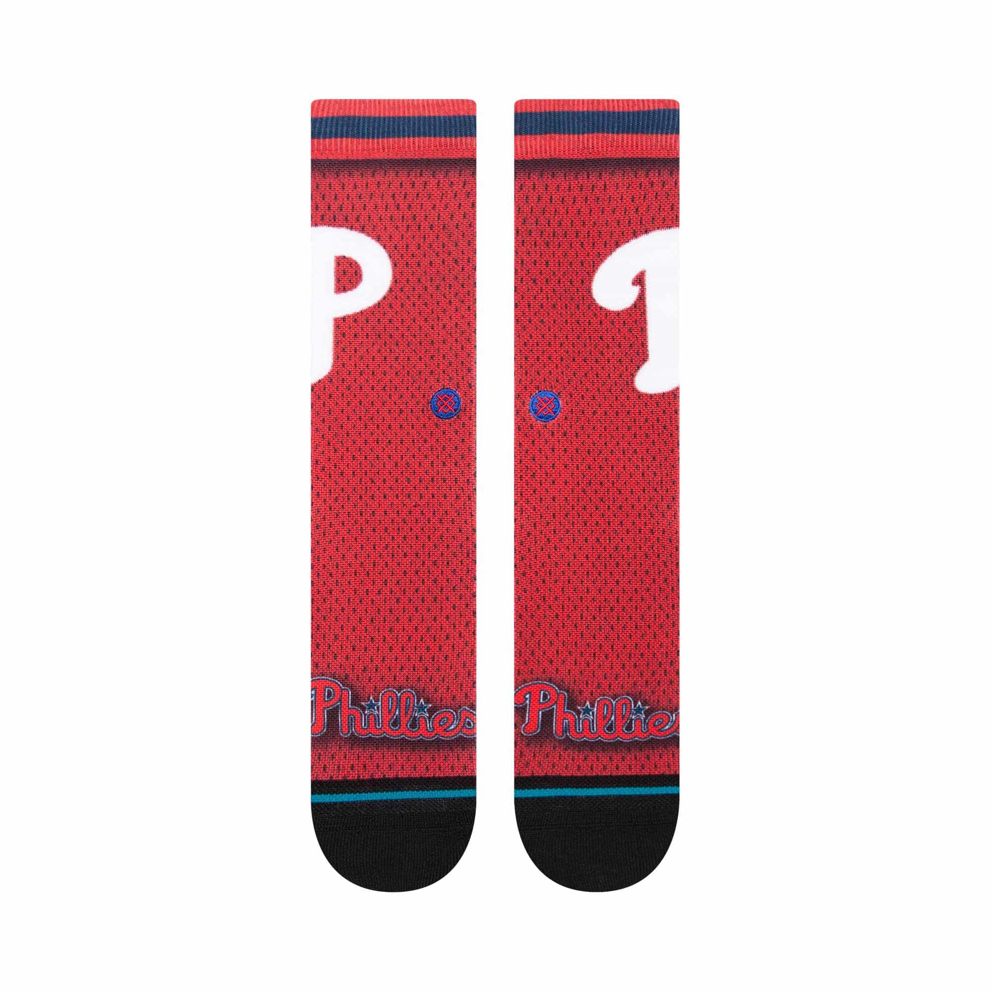 Philadelphia Phillies MLB Batting Practice Stance Crew Socks