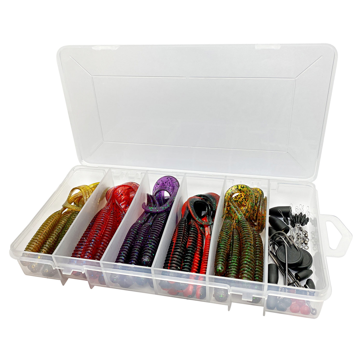 Savage Gear Rubber worms set (Rib Worm Kit)