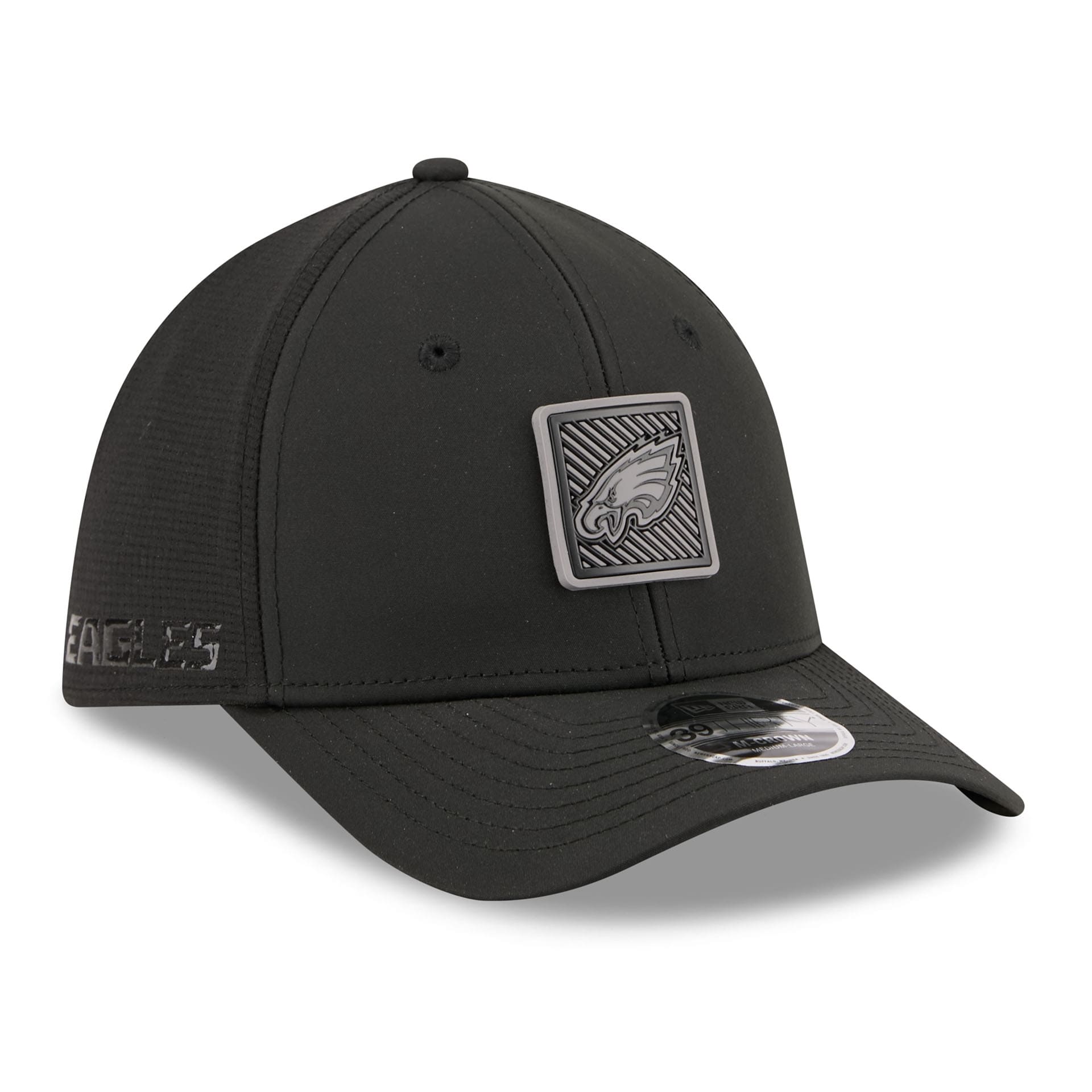 Philadelphia Eagles Black 2026 NFL Training Camp 39THIRTY Flex Cap