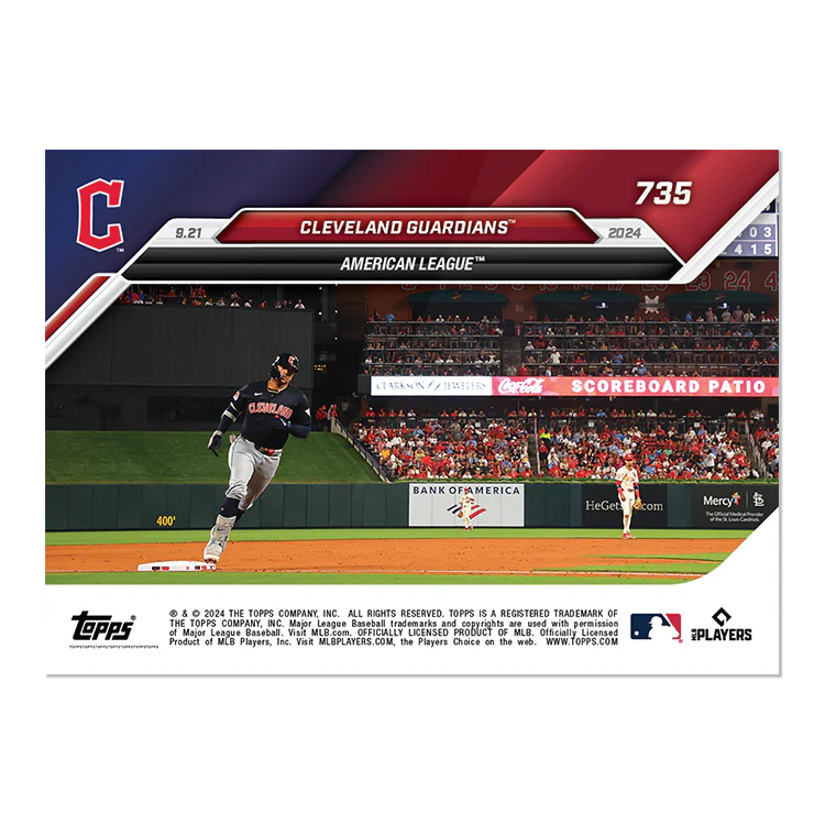 Cleveland Guardians - 2024 MLB TOPPS NOW® Card 735