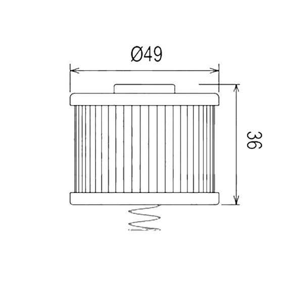 Filtre à huile HifloFiltro HF540 Type origineYAMAHA 125 YS 125 (RE33) - 2017 - 2020Ref : HF0693 / 07120529
