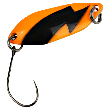 FTM Trout Spoon Spark (2,5 g, Orange\/Black UV)