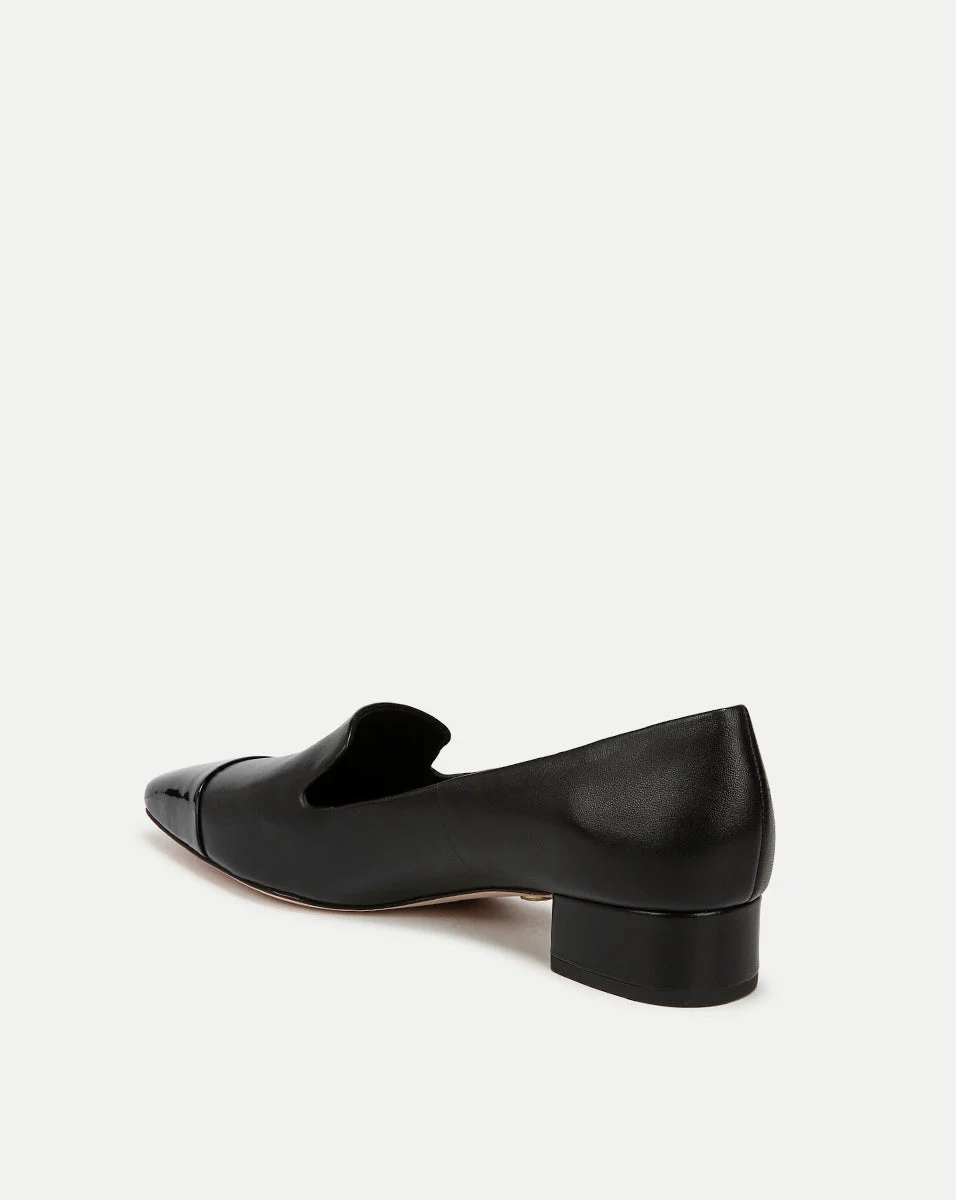 Cecile Leather Cap-Toe Loafer