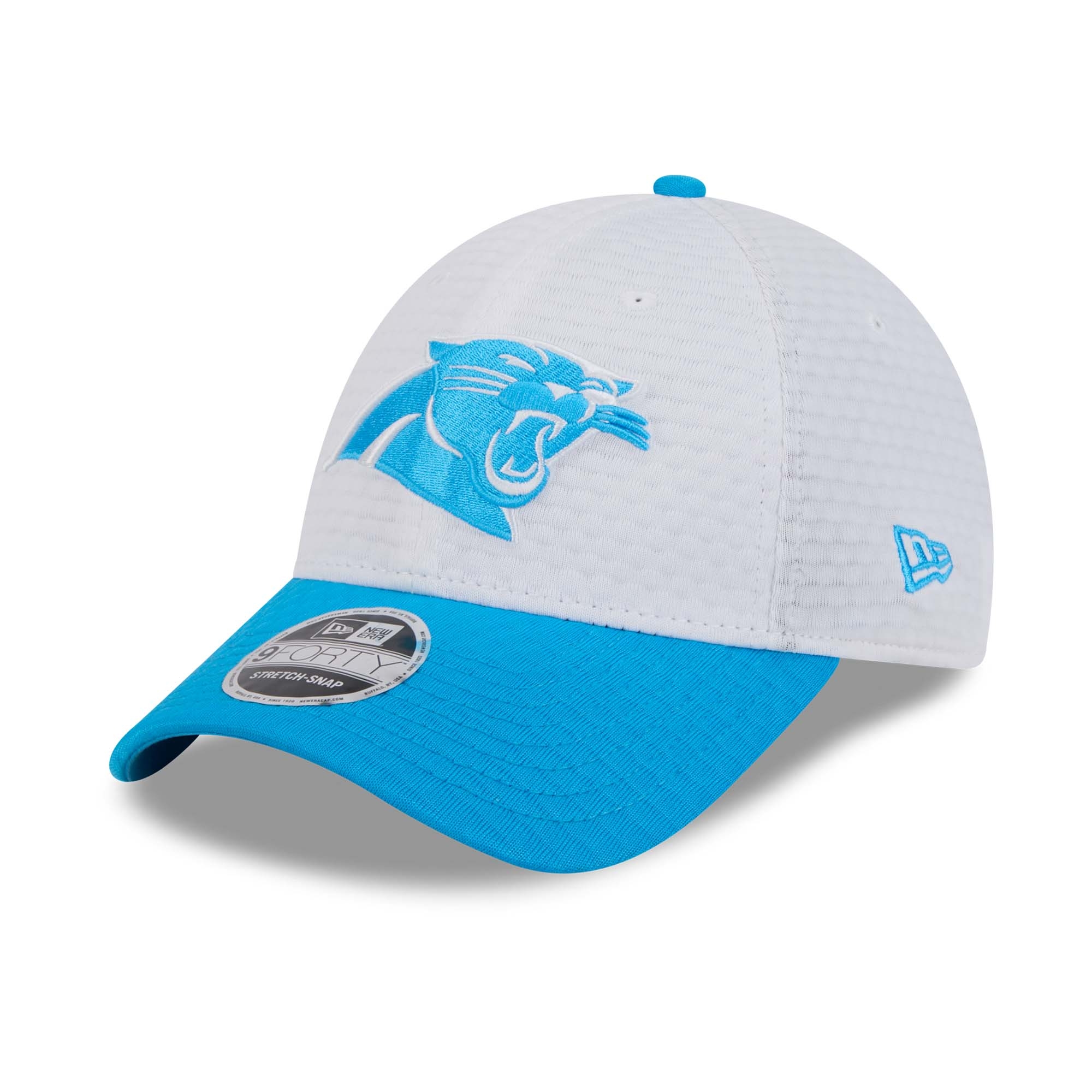 Carolina Panthers 2024 NFL Training Camp New Era Stretch-Snap 9FORTY Cap White