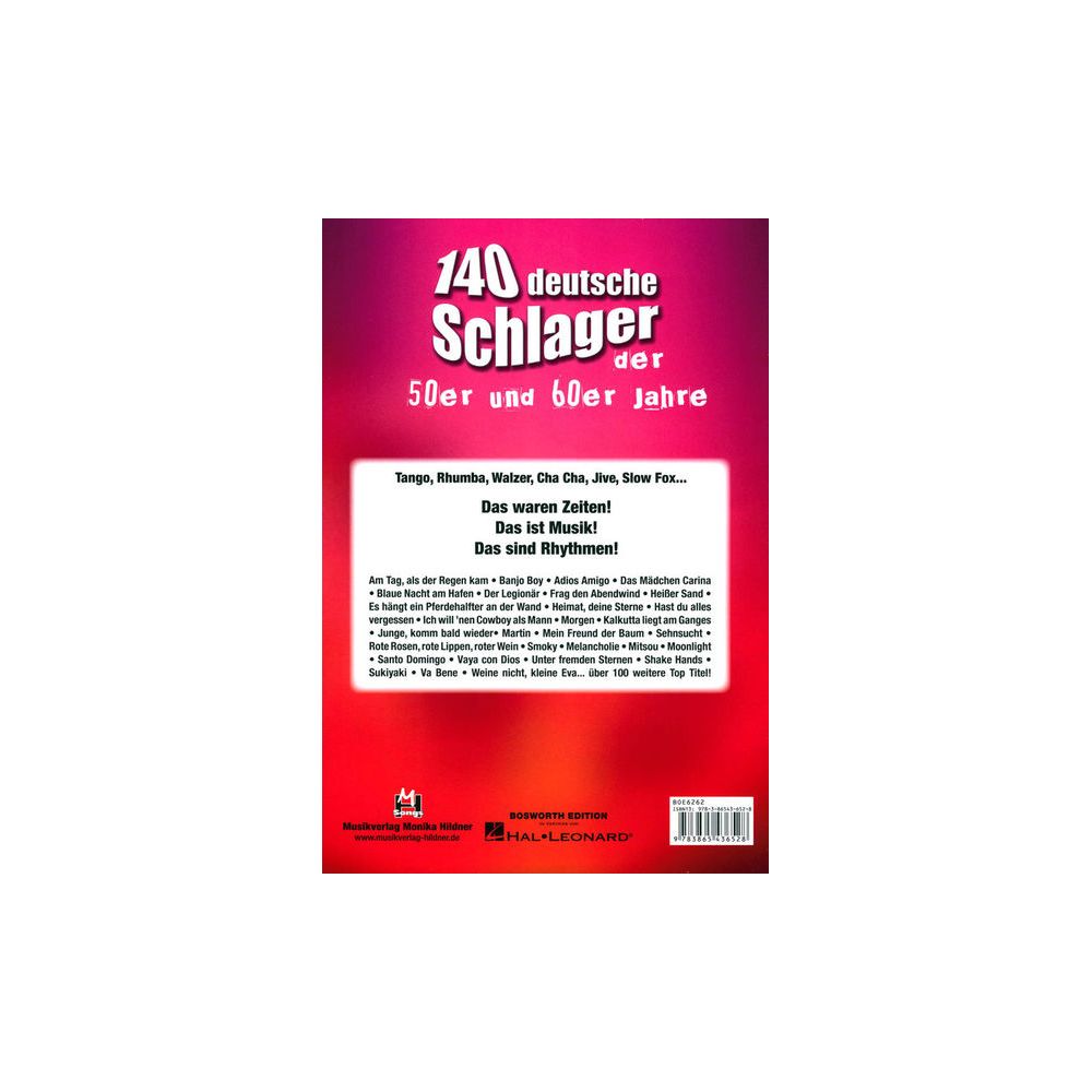 Musikverlag Hildner 140 deutsche Schlager 50/60 – Thomann Ireland