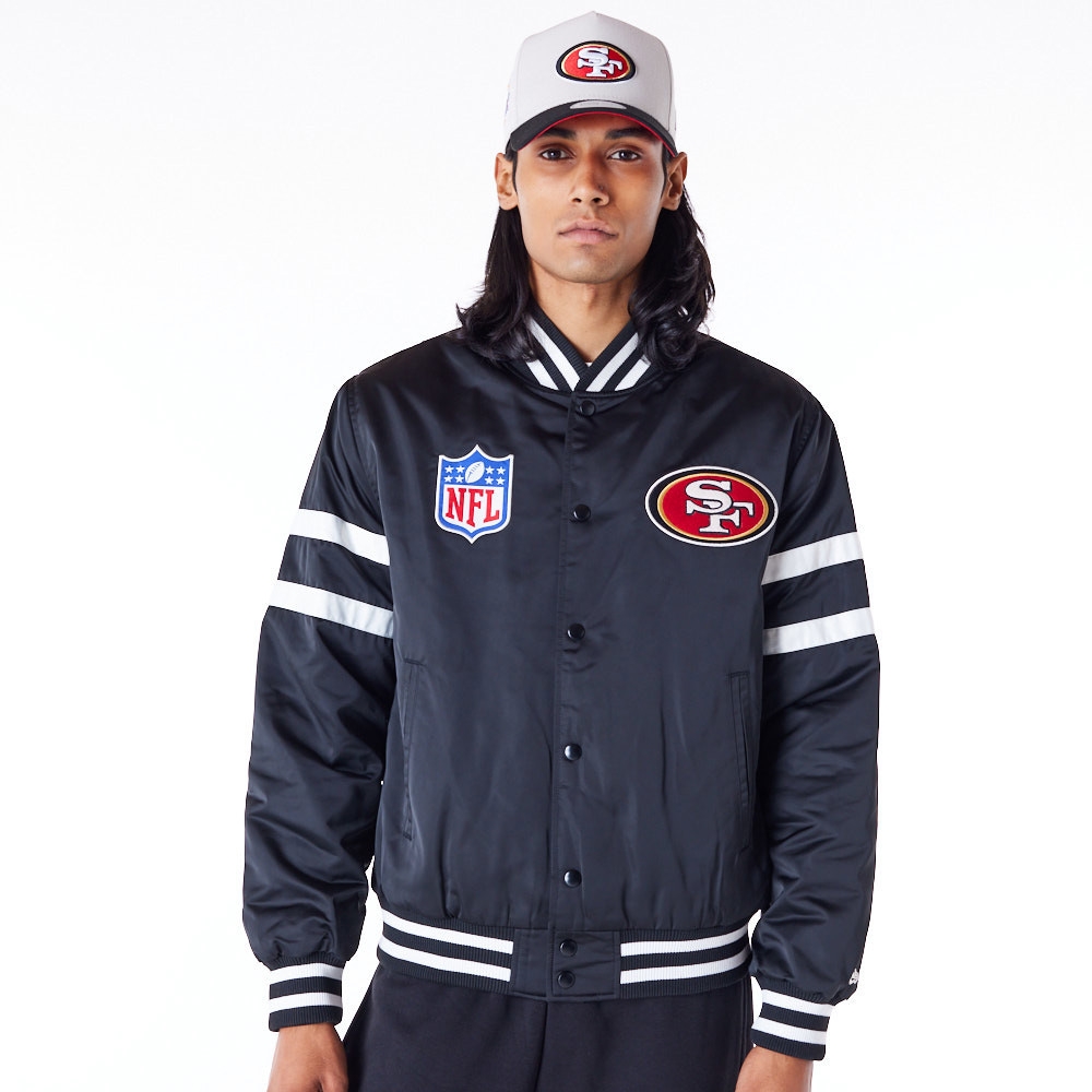 San Francisco 49ers Sport Classics Satin NFL Jacket Black