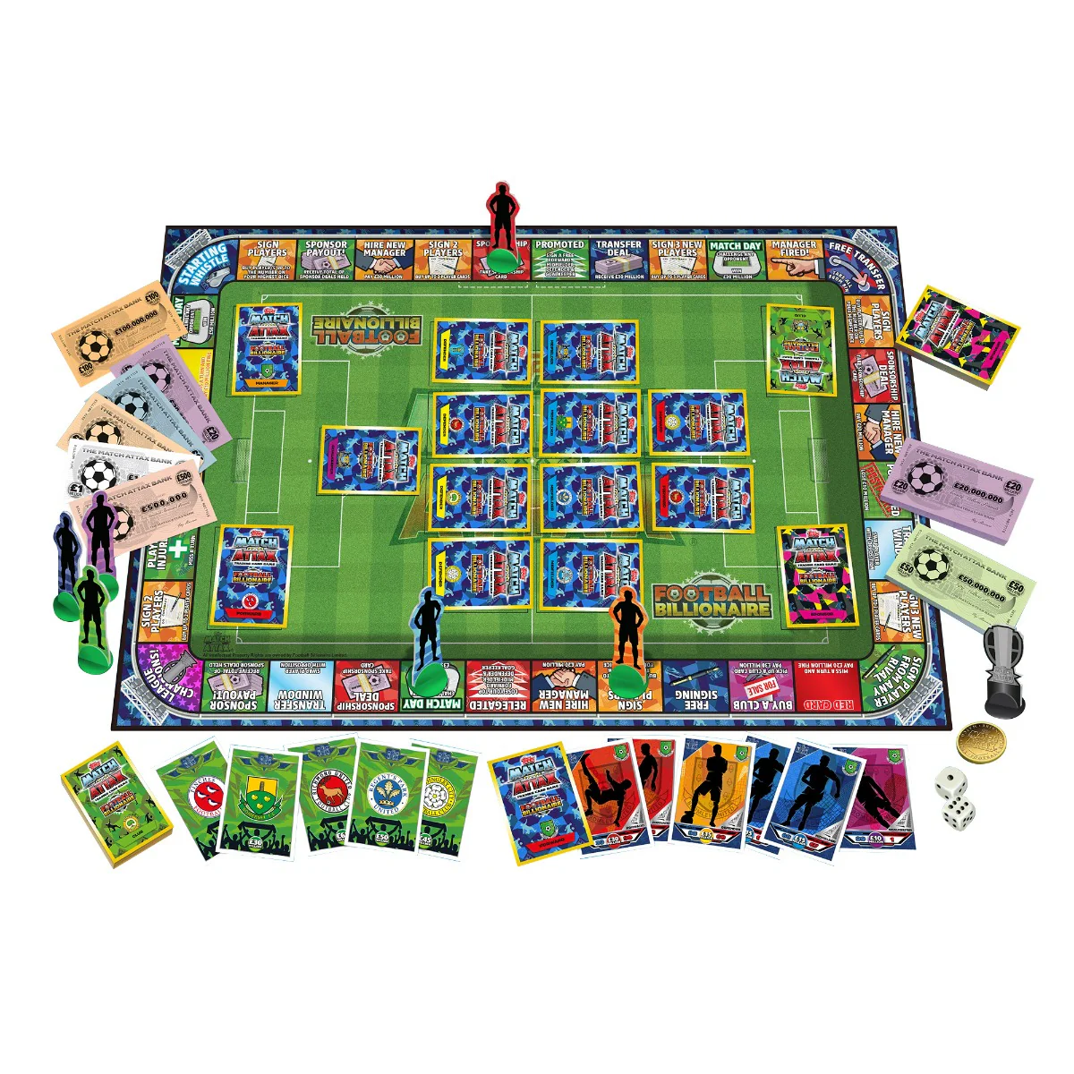 Football Billionaire Match Attax Board Game 2024