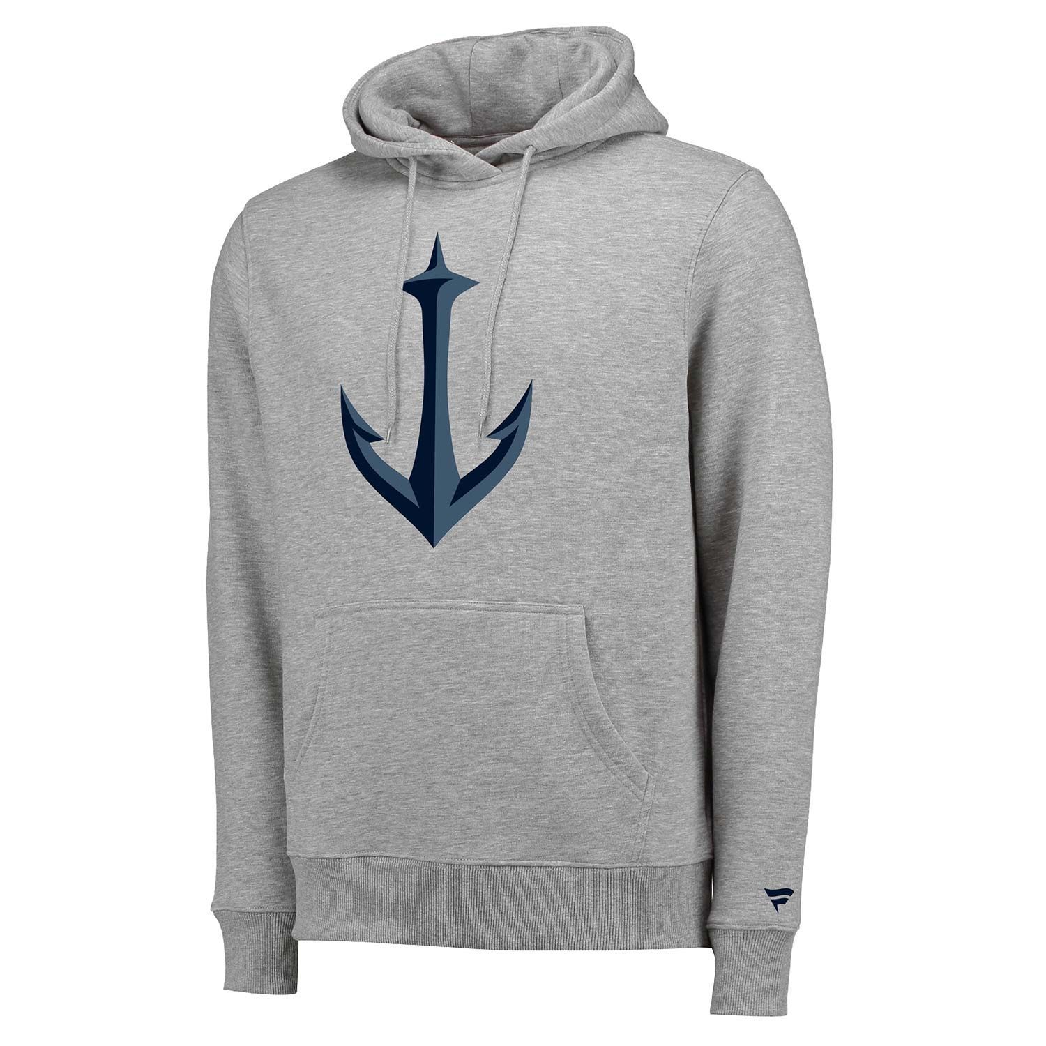 Seattle Kraken Alternate Logo Fanatics NHL Hoodie Grey