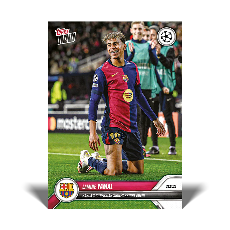 Lamine Yamal - Barca's superstar shines bright again - 24/25 UCL Topps NOW® Card 92