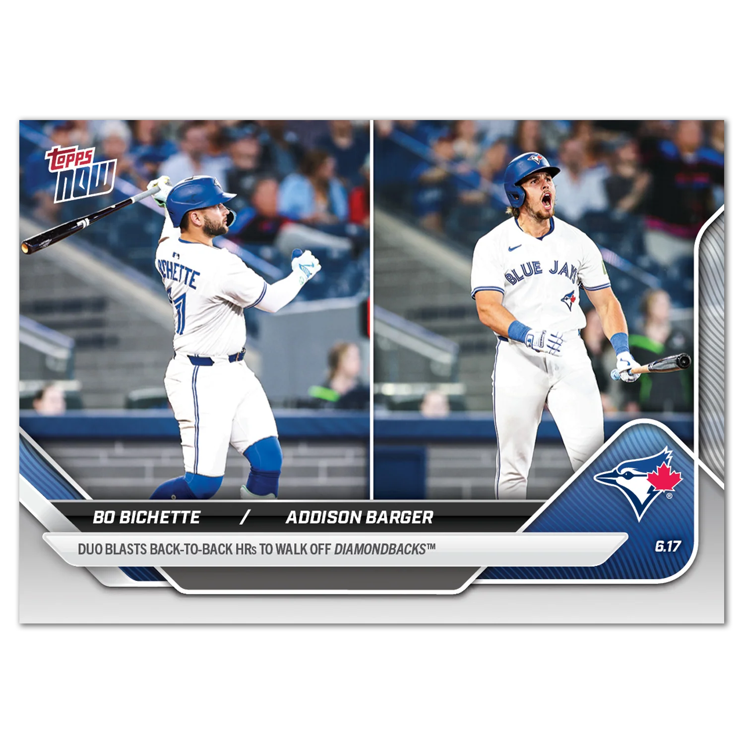Bo Bichette / Addison Barger - 2025 MLB Topps NOW® - Card 314