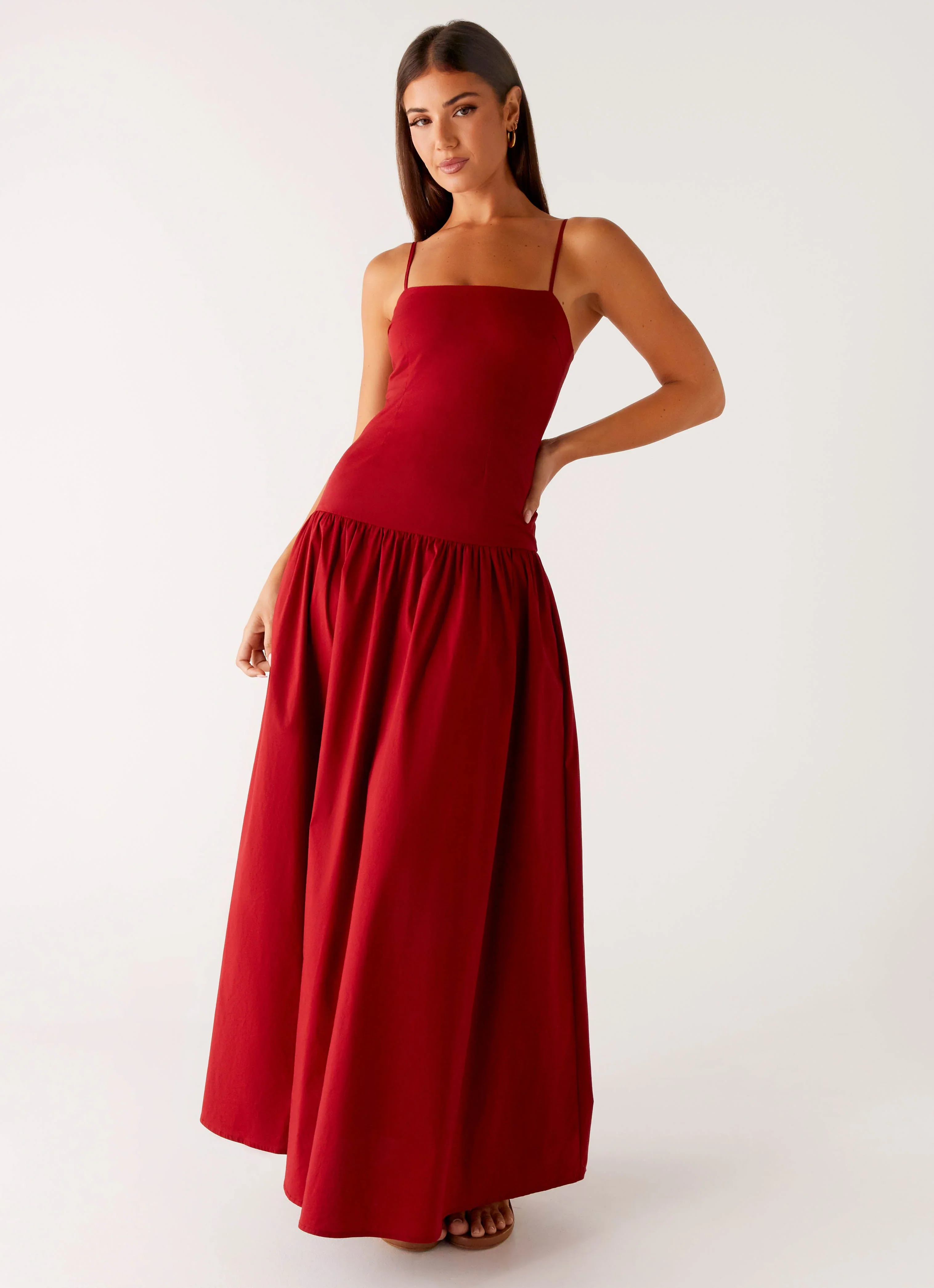 Vince Cami Maxi Dress - Deep Red