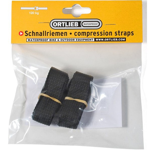 ORTLIEB Compression-Straps - 20mm (set of 2) - black