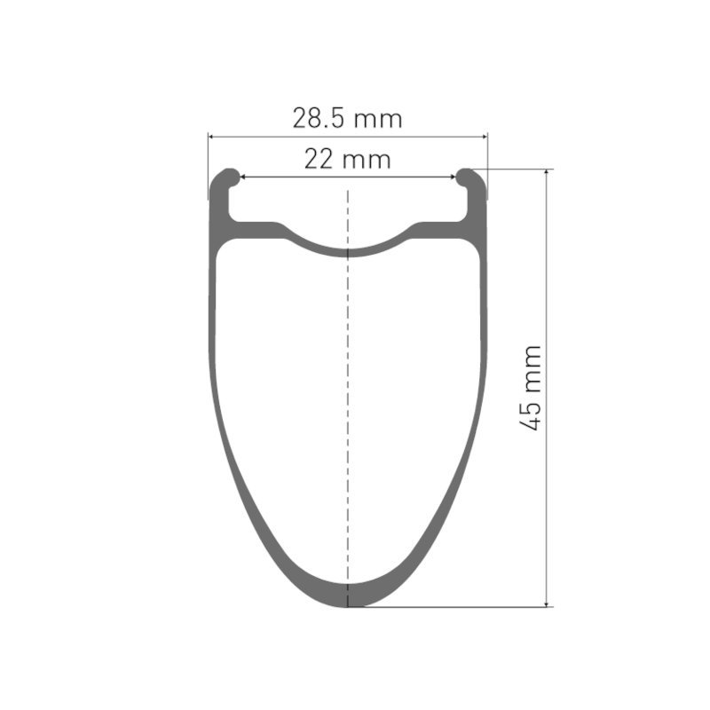 DT Swiss CRC 1400 SPLINE 45 Front Wheel - 28