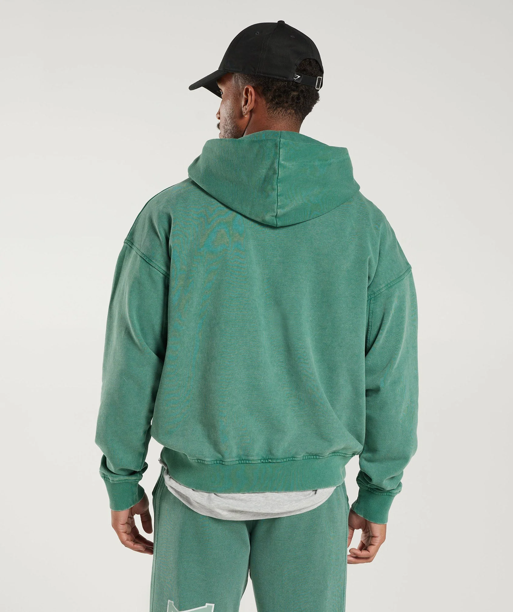 Collegiate Hoodie Ink Teal/Acid Wash
