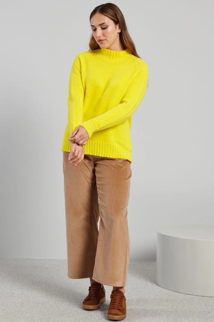Alpaca-blend sweater - YELLOW