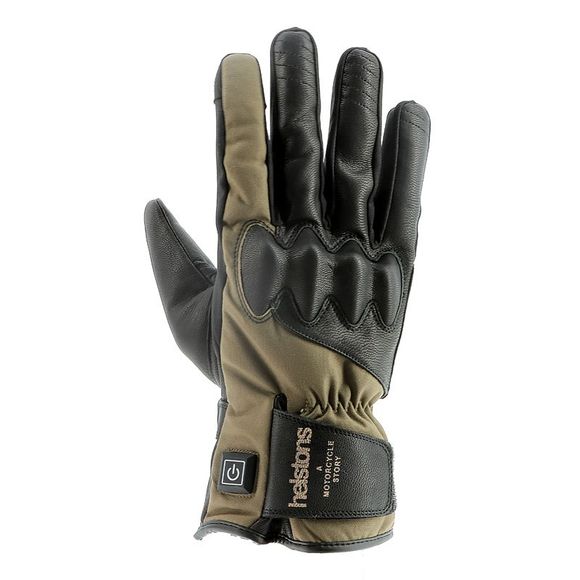 Helstons CURTIS HEATING Heated Gloves - Black / GreenRef: HS1107