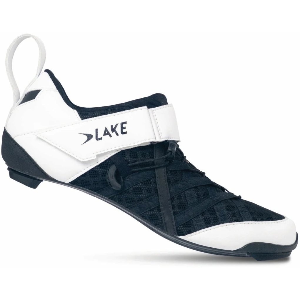 Lake TX224 Triathlon Shoes Men - Wide - white/black