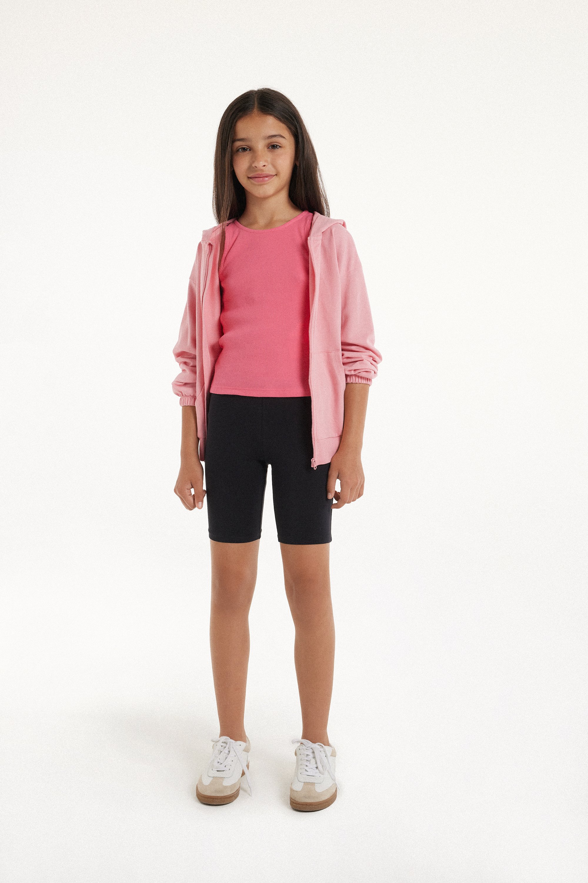 Girls’ Plain Colour Cotton Cycling Shorts