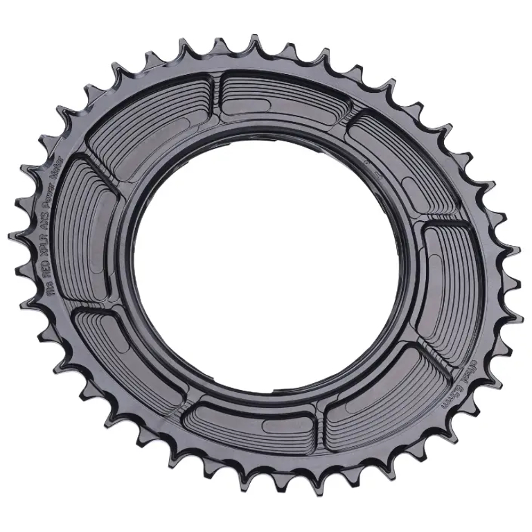 Garbaruk Chainring - Road/Gravel | Thread Mount | for Powermeter (RED XPLR AXS) - oval | black