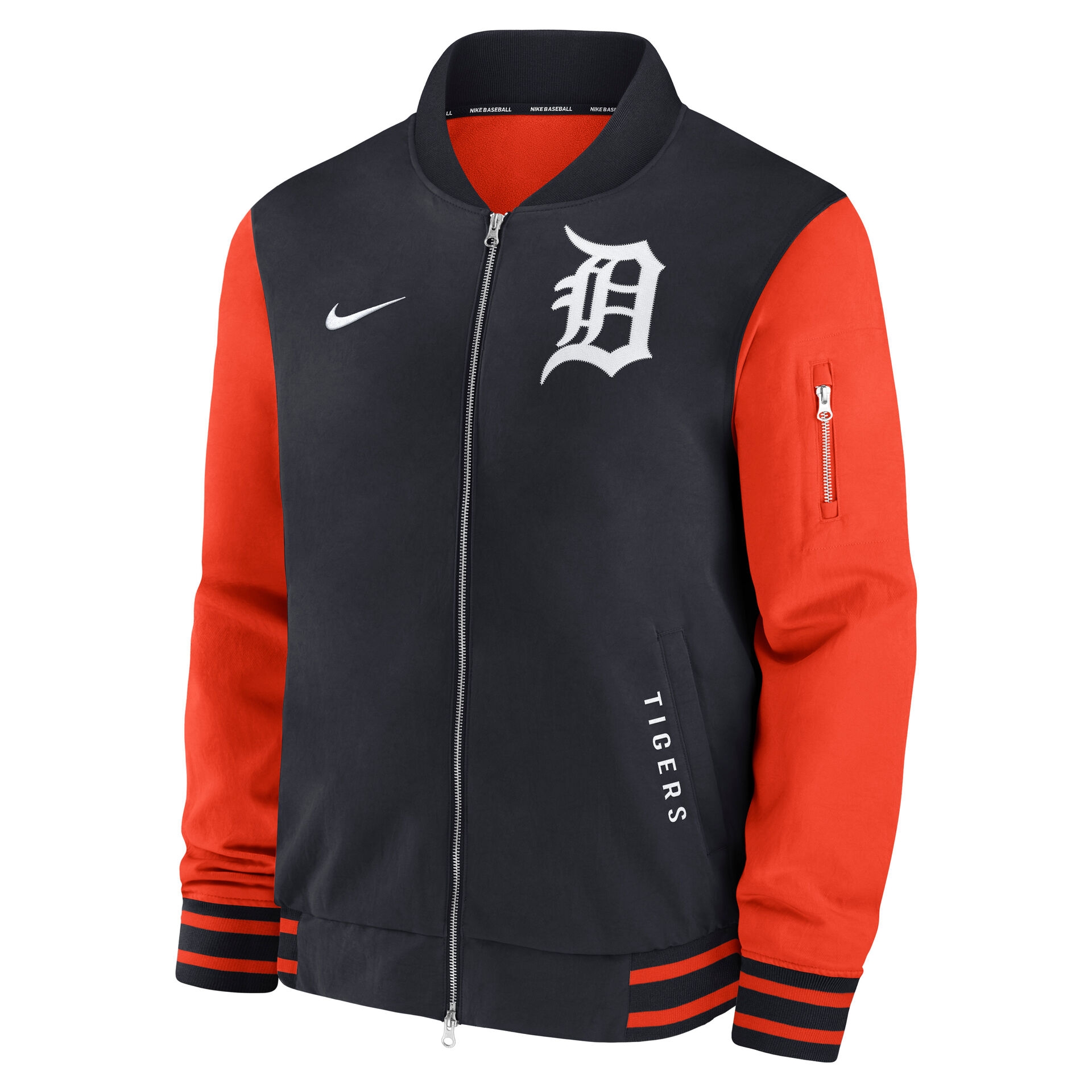 Detroit Tigers 2026 MLB Authentic Dugout Bomber Jacket Navy