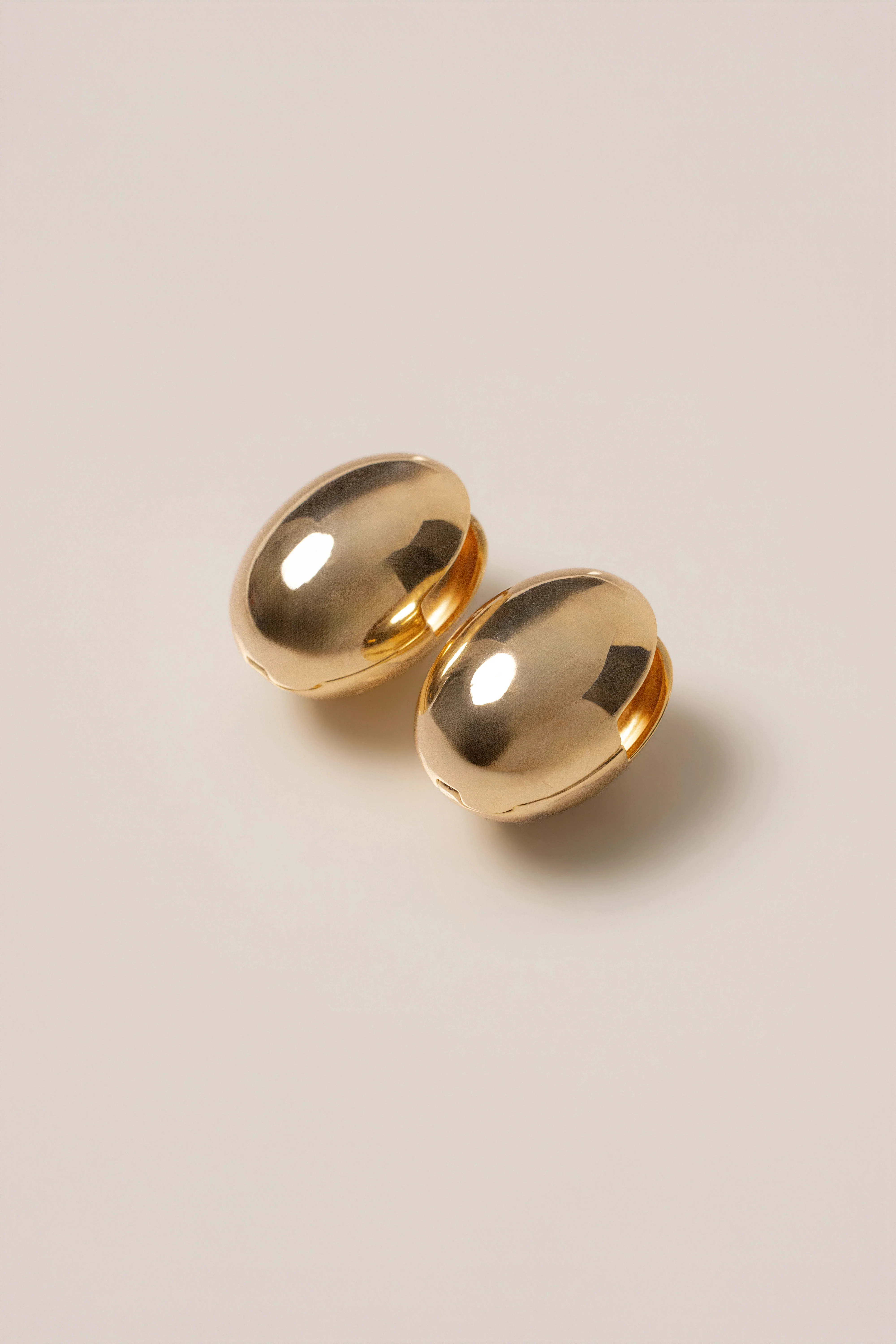 Gold Lia Dome Earrings