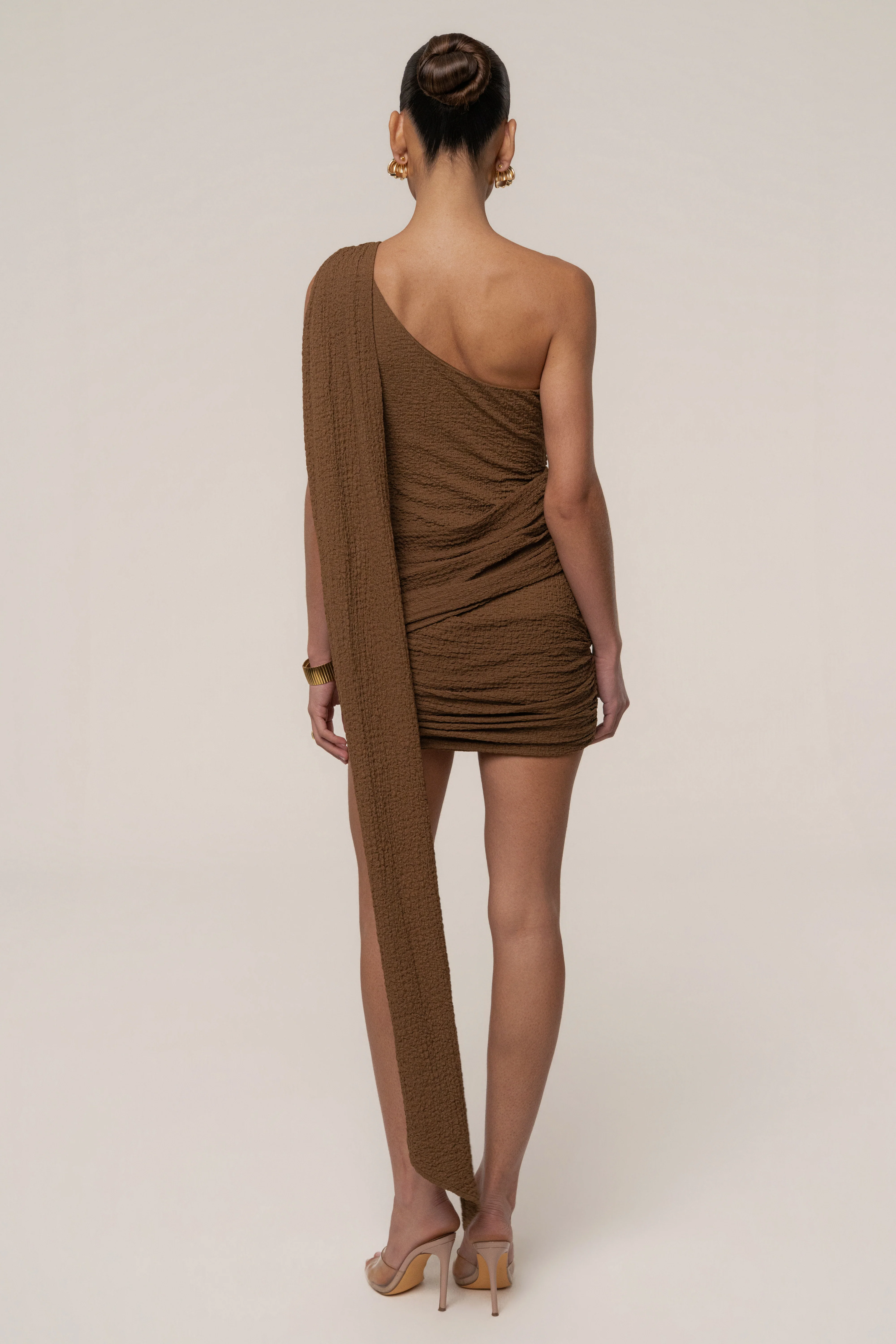 Brown Night Muse Mini Dress