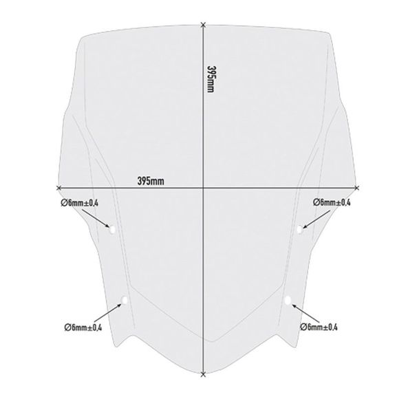 Givi high protection smoked bubble - grayRef: D2145S