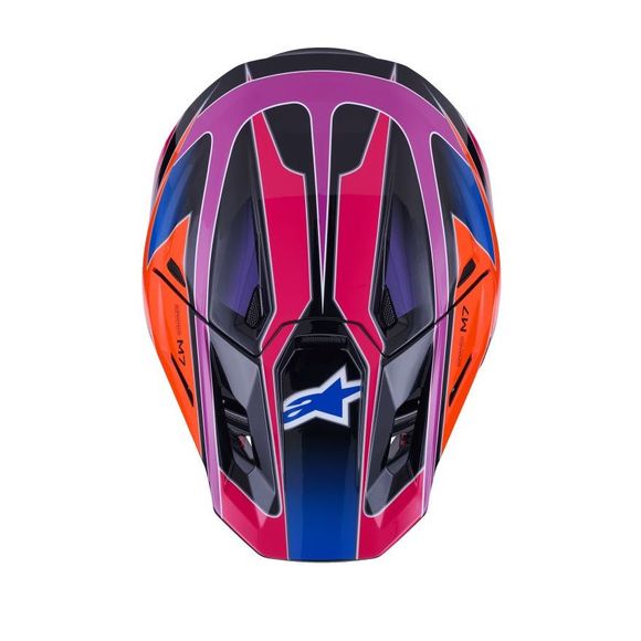 Casque cross Alpinestars S-M7 FUSE 2026 - Bleu / VioletRef : AP4044