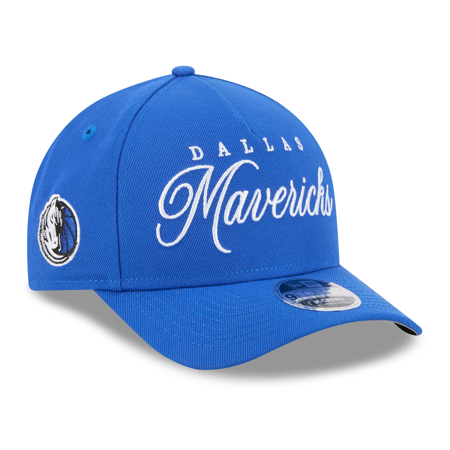 Dallas Mavericks 2025 NBA Draft 9FORTY M-Crown A-Frame Snapback Cap Blue
