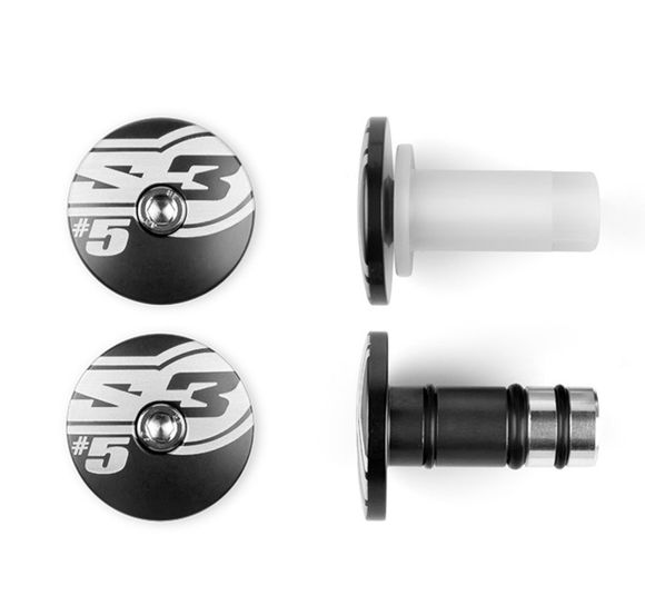 S3 s End 5 handlebar ends Ø12mm black UniversalRef: Spart00239A / 1082697001