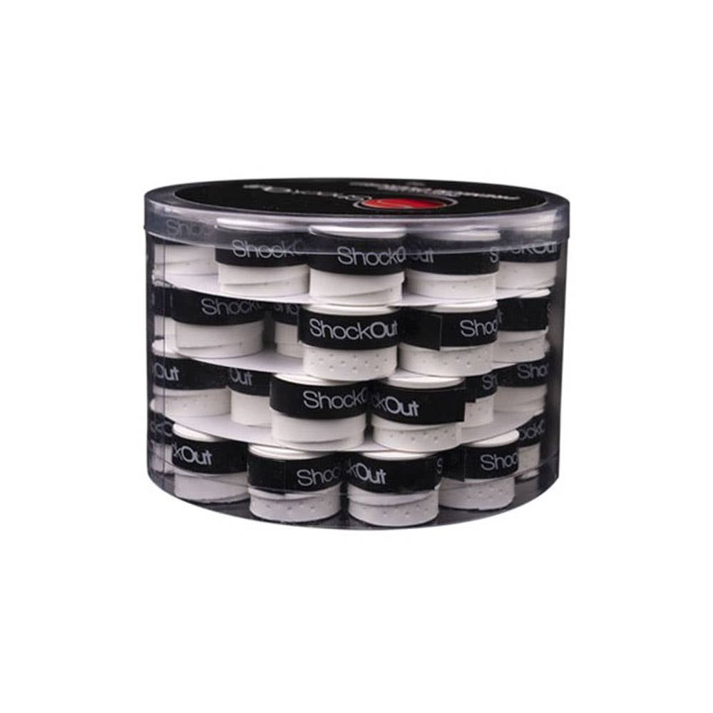 TUB OF 60 WHITE PERFORATED PREMIUM OVERGRIPS