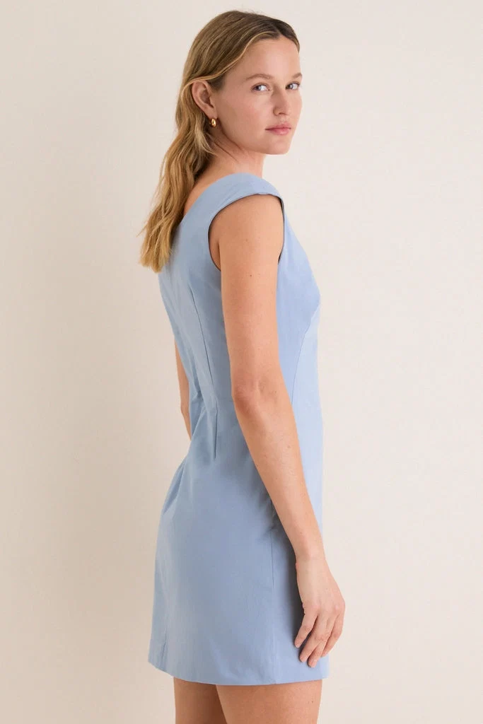 Maison Blue Cotton Romy Mini Dress