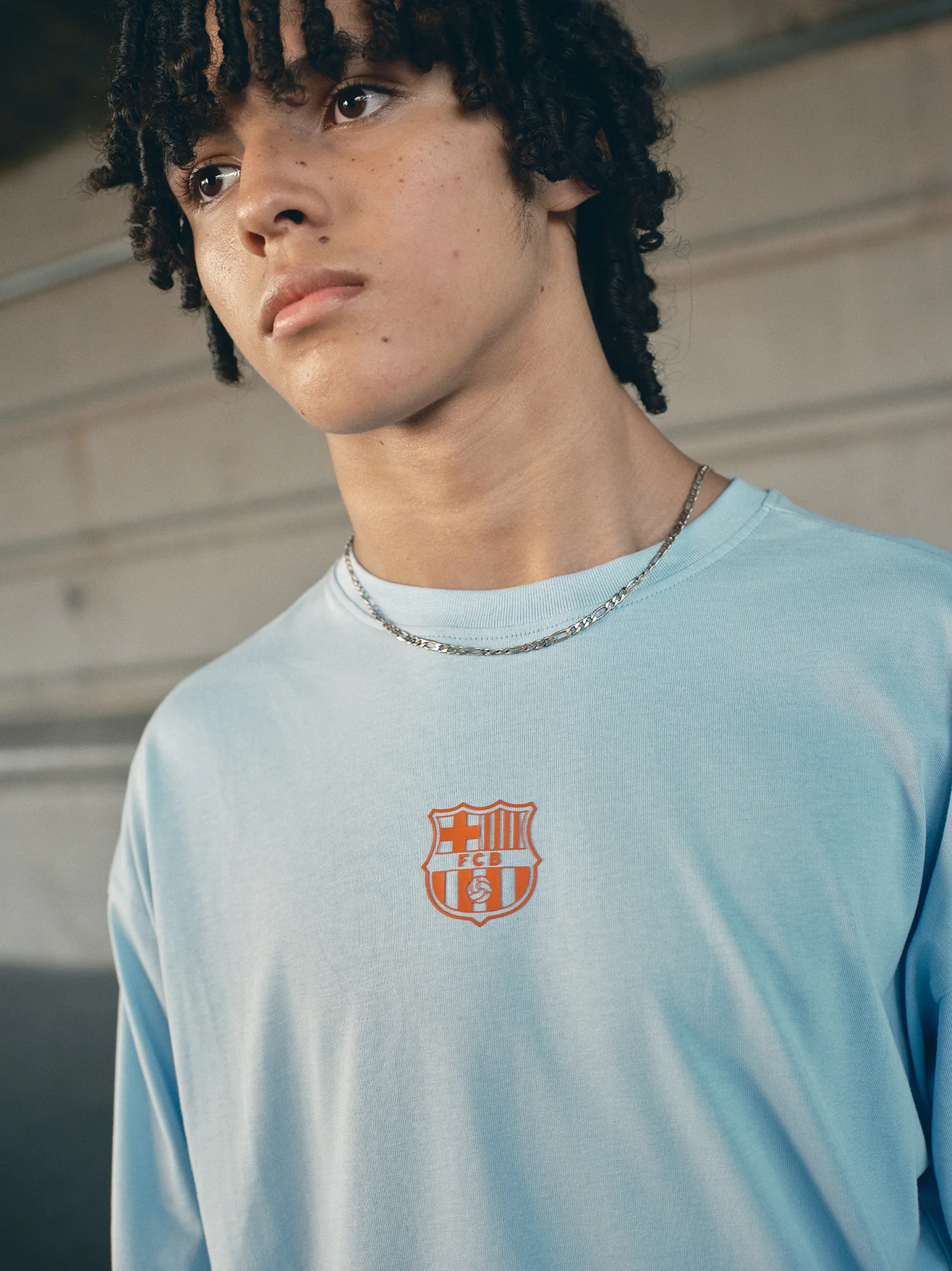 T-Shirt Cyan Barça Essentials - Junior