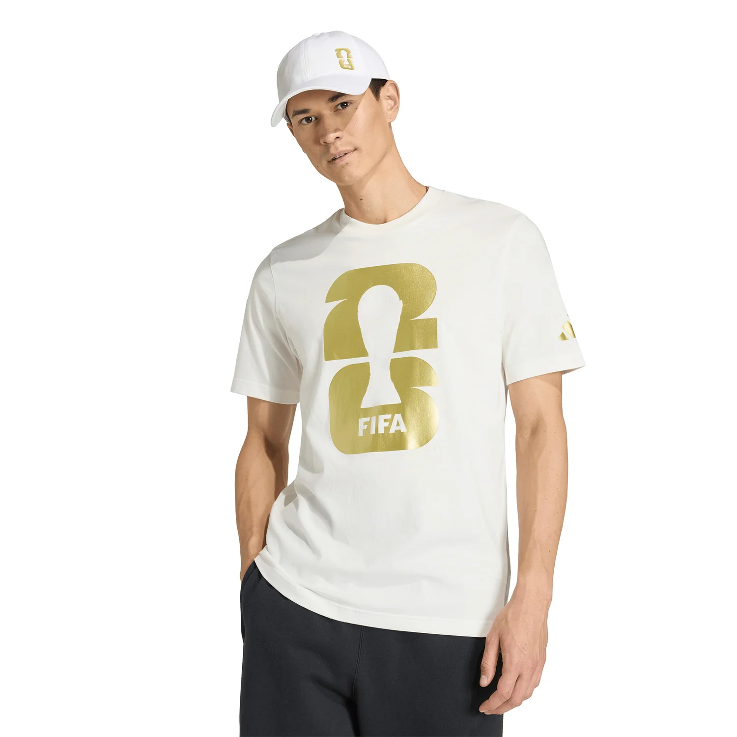 2026 Soccer Fan Collection Official Emblem White T-Shirt - Men's