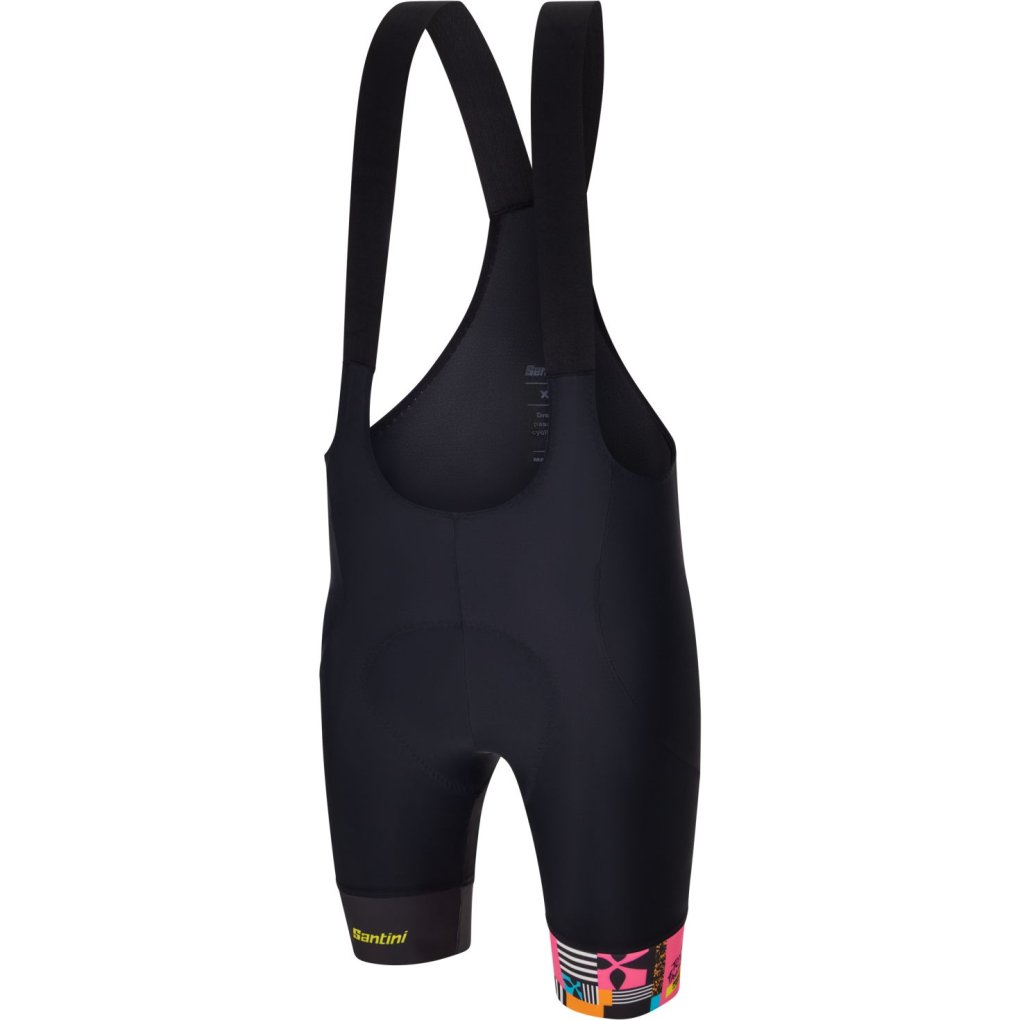 Santini Grand Départ Bretagne Bib Shorts Women - Tour de France Femmes Avec Zwift™ 2025 Collection - RE1375FBBRET5TDF - black NE