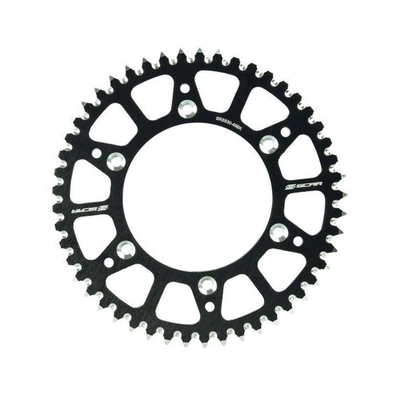 Crown Scar Suzuki RM RMz - 48 teeth - BlackRef: Scr0562 / Srs430-48Bk